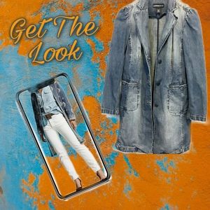 Express Denim Vintage Women’s Coat Size 13/14